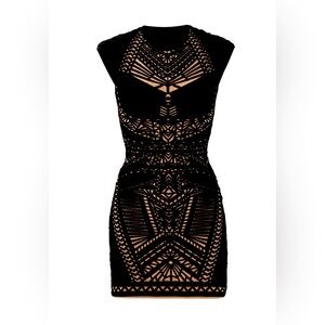 RVN Black and Tan Mini Dress
